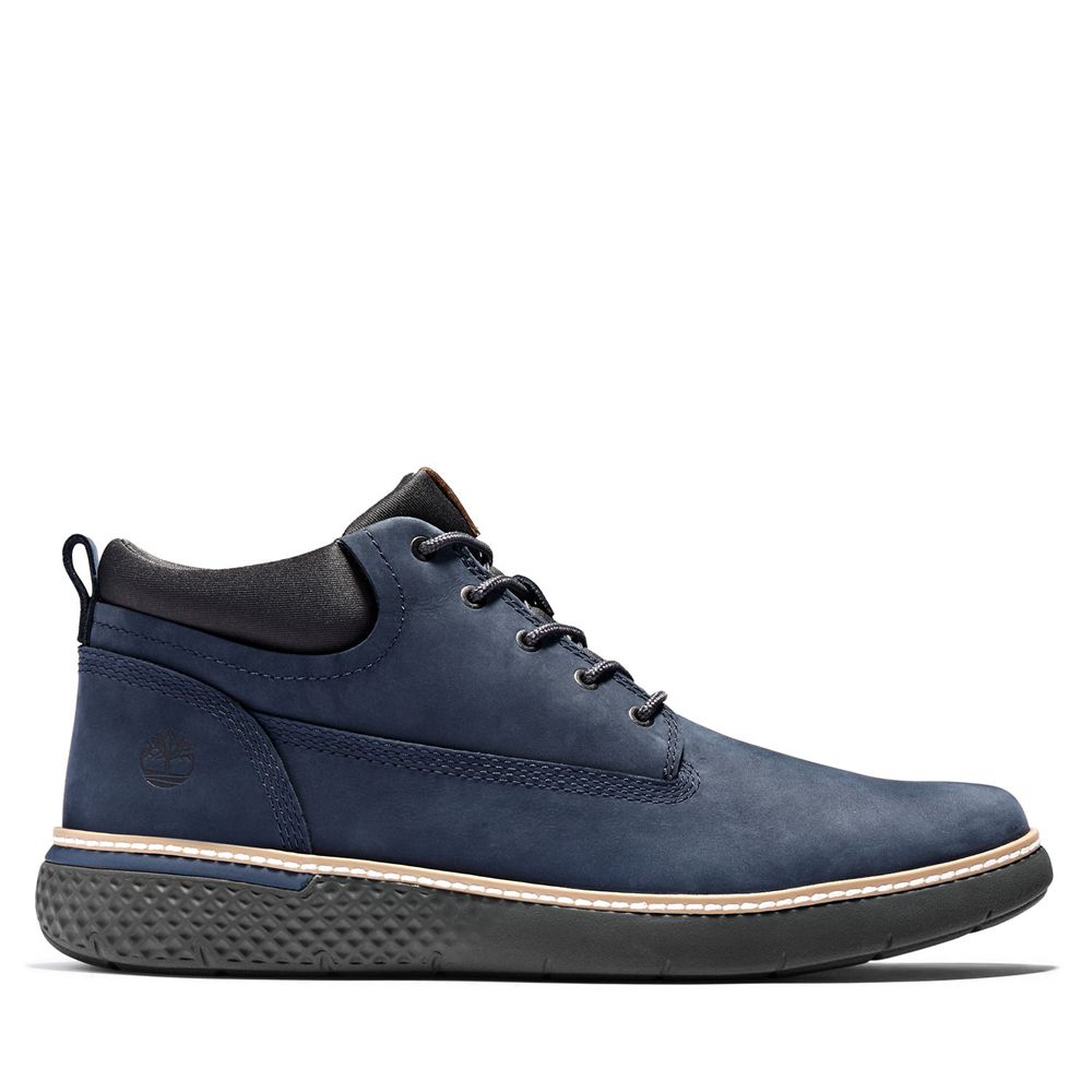 Bocanci Chukka Timberland Barbati Bleumarin - Cross Mark Better Piele - Romania - QYAXSG238